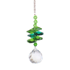 Crystal Wind Chime Light Catching Pendant Home Hanging Decorative Ornament