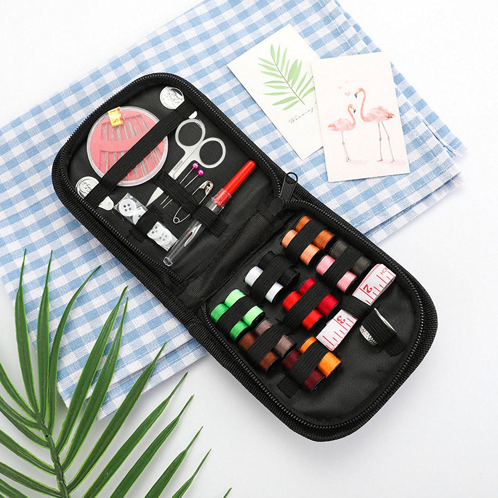 Portable Sewing Kit Box Needles Thread Set Household Embroidery Tools
