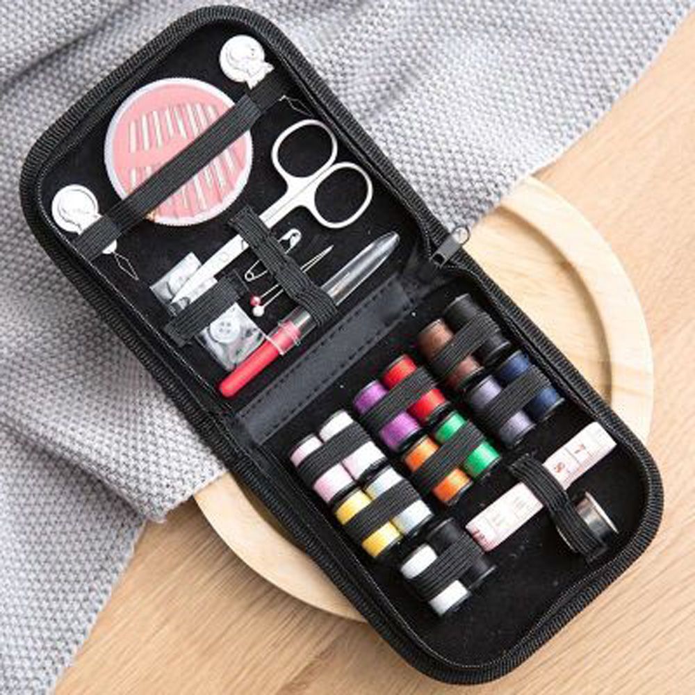 Portable Sewing Kit Box Needles Thread Set Household Embroidery Tools