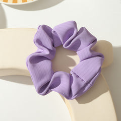 Sweet Solid Fabric Hair Scrunchies Soft Hair Tie for Women Girls