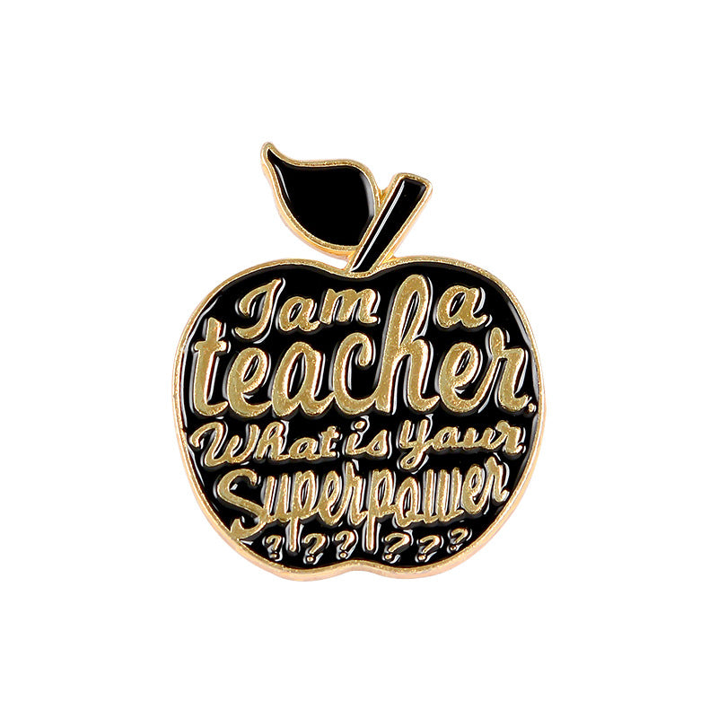 Creative Personality Teacher Gift Alloy Brooch