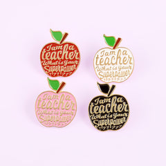 Creative Personality Teacher Gift Alloy Brooch