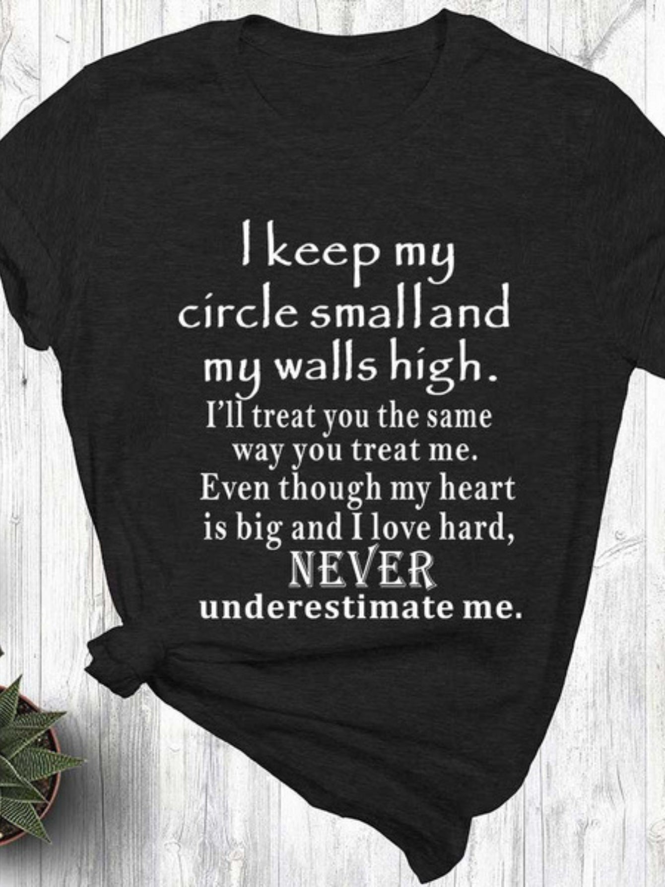 Letter Print Round Neck T shirts Stretchy Loose Short Sleeve Graphic Tee