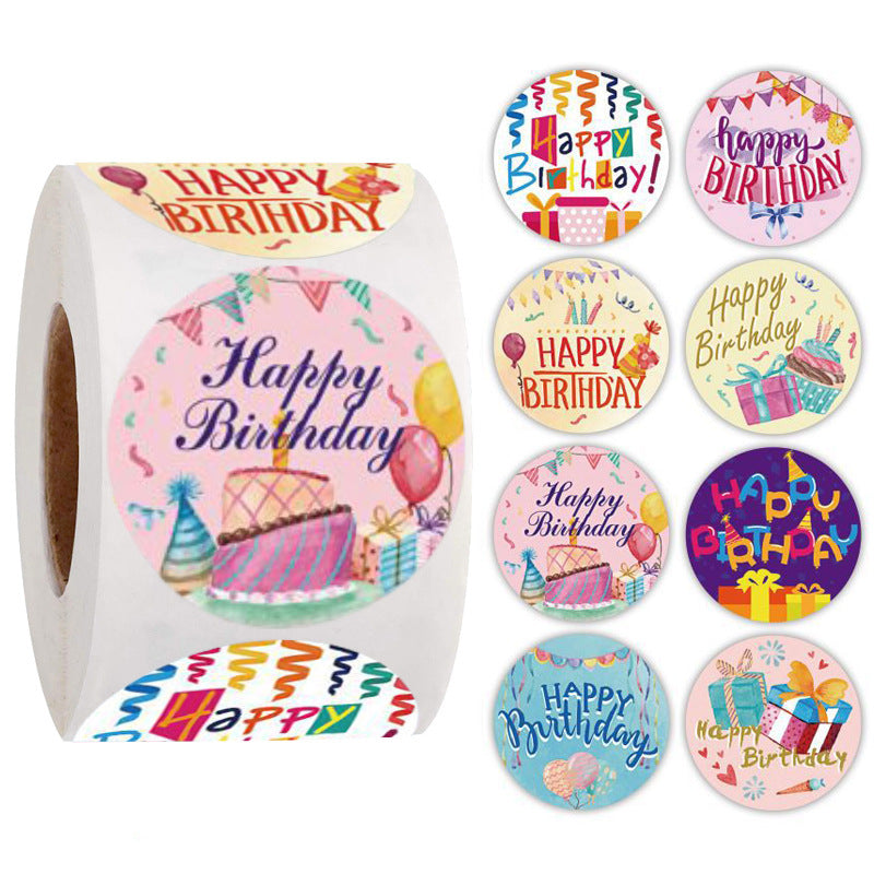 500pcs Birthday Stickers, Ideal for Celebrations