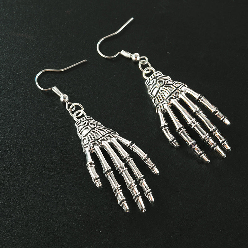 Retro Skeleton Drop Earrings Halloween Skull Body Earrings Gift