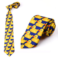 Yellow Duck Tie Groomsmen Gift Funny Men's Formal Dress Couple Gift