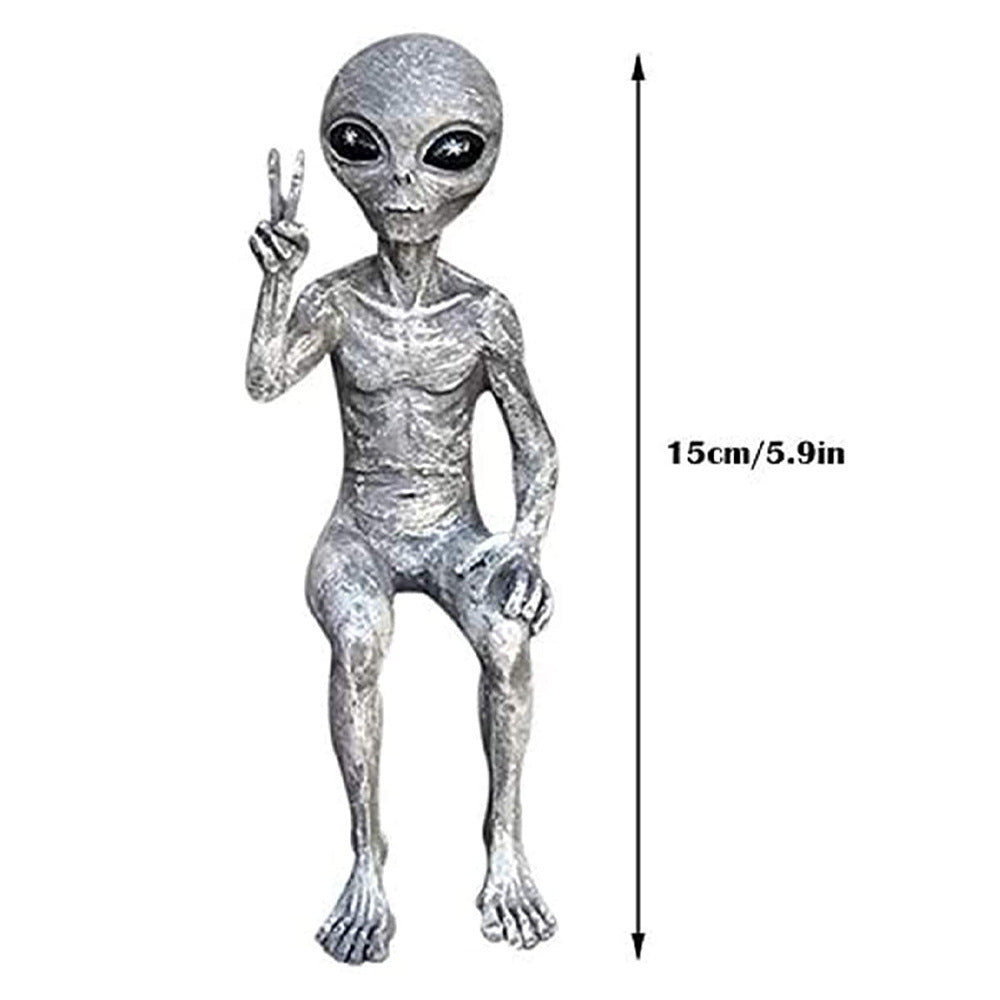 Alien Resin Ornament for Garden, Forest, Lawn