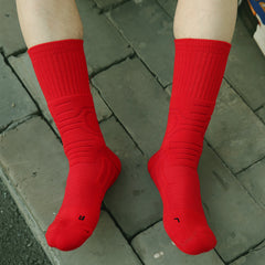 Pro Basketball Crew Socks: Sweat Absorbing Non-Slip Sports Socks