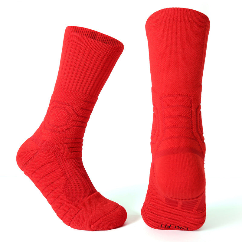 Pro Basketball Crew Socks: Sweat Absorbing Non-Slip Sports Socks