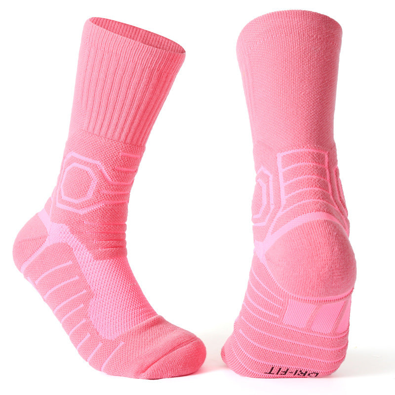 Pro Basketball Crew Socks: Sweat Absorbing Non-Slip Sports Socks