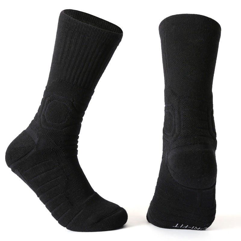 Pro Basketball Crew Socks: Sweat Absorbing Non-Slip Sports Socks