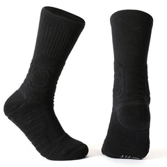 Pro Basketball Crew Socks: Sweat Absorbing Non-Slip Sports Socks