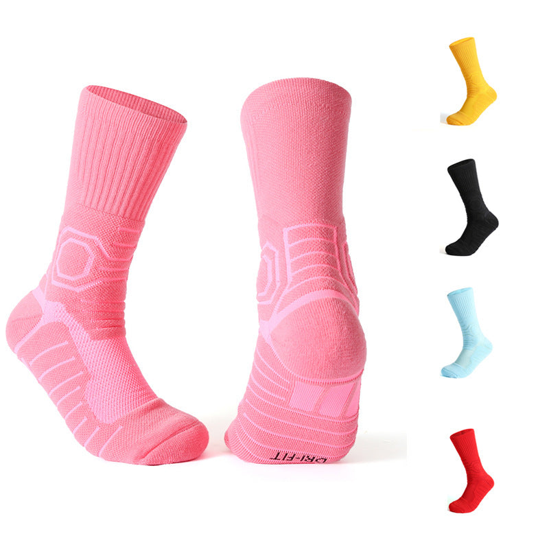 Pro Basketball Crew Socks: Sweat Absorbing Non-Slip Sports Socks