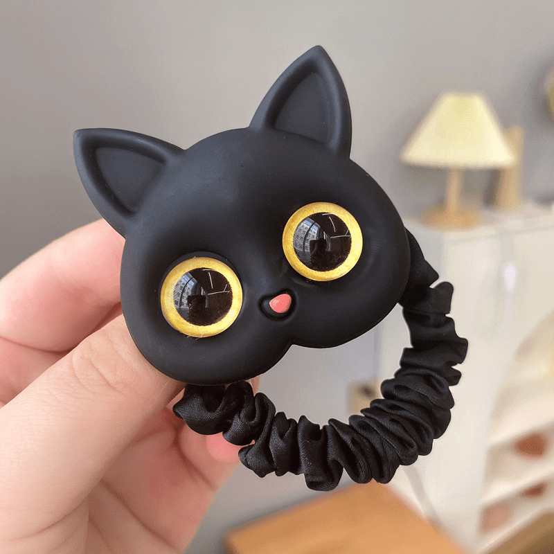 Cat Decor Scrunchies Hair Tie Hair Rope Elastic Hair Accessories