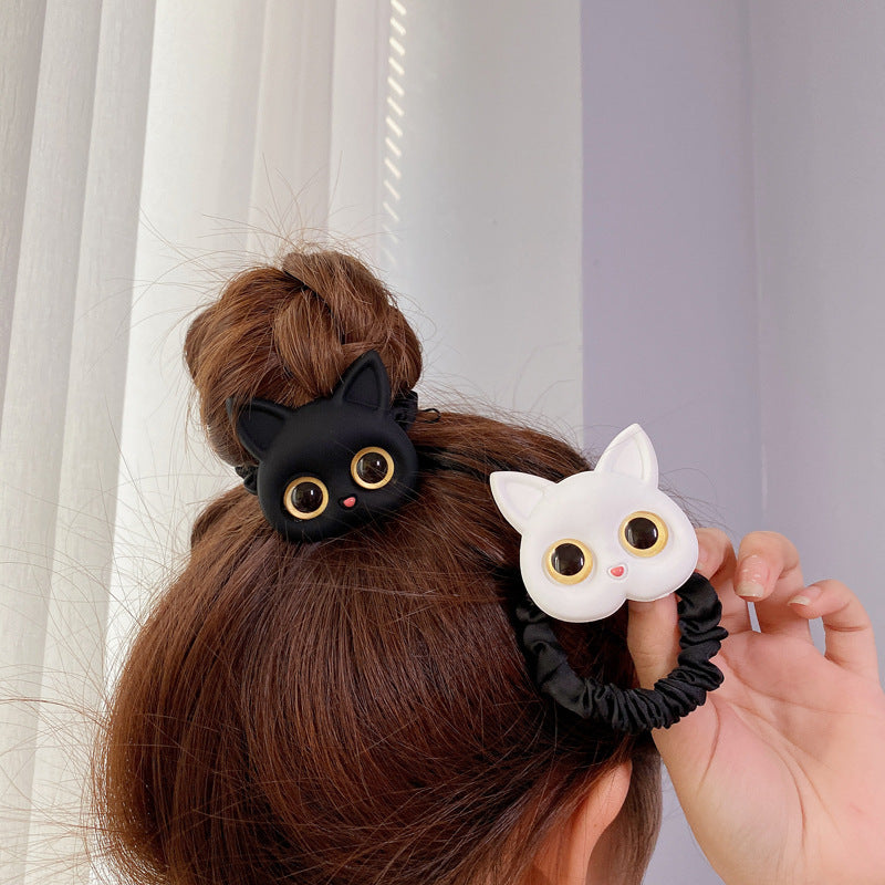 Cat Decor Scrunchies Hair Tie Hair Rope Elastic Hair Accessories