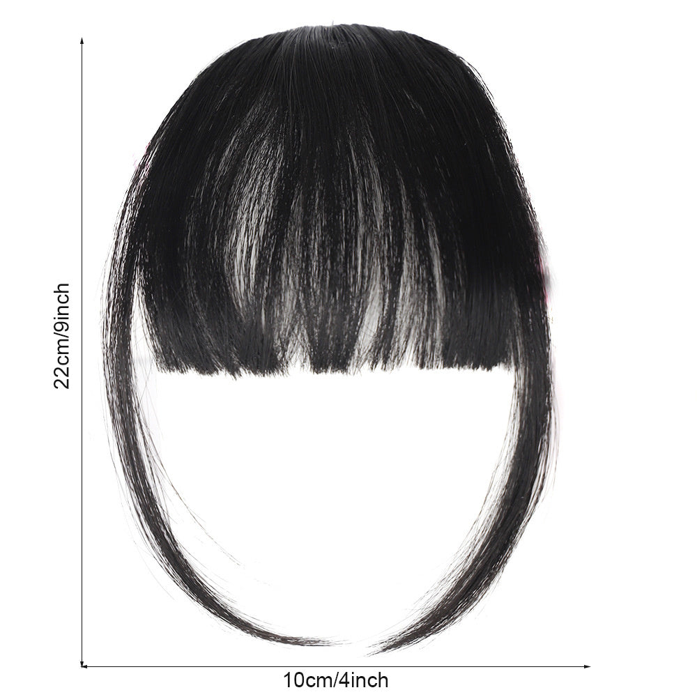 Natural Clip In Air Bangs Fringe Synthetic Hair Extensions One Piece Hairpiece
