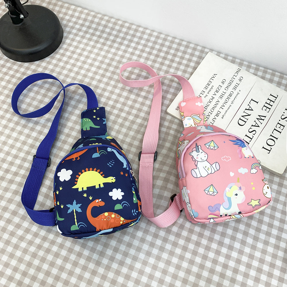 Kids Mini Crossbody Dinosaur Unicorn Nylon Chest Bag