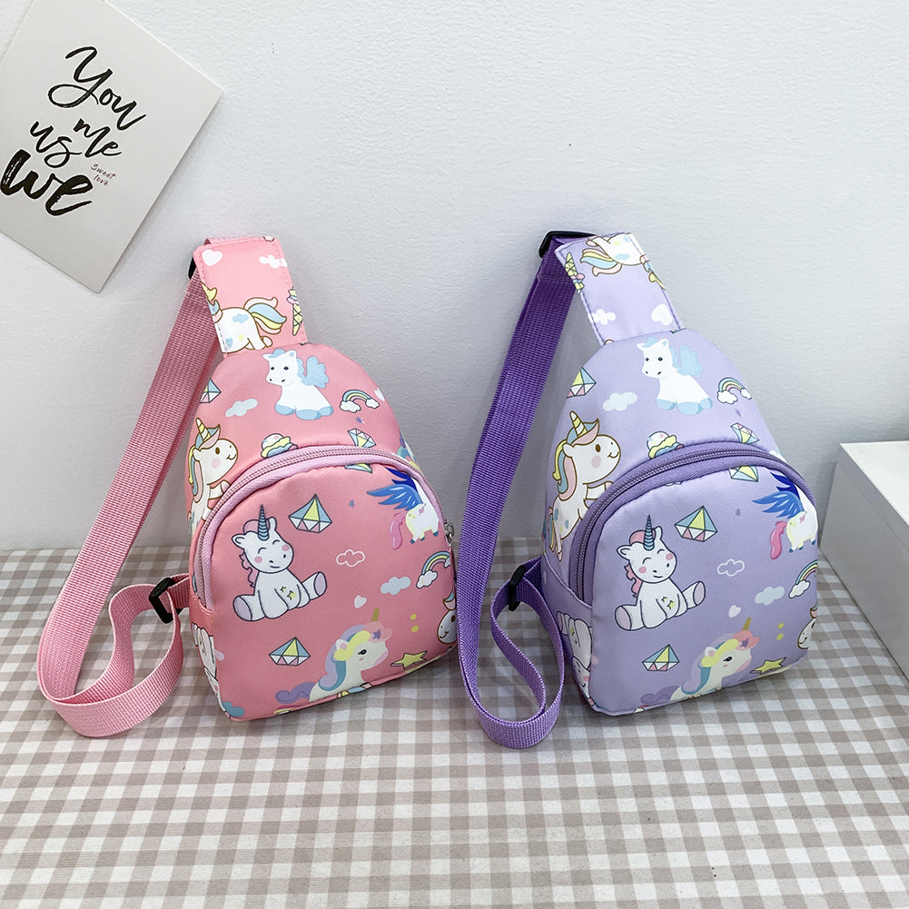 Kids Mini Crossbody Dinosaur Unicorn Nylon Chest Bag