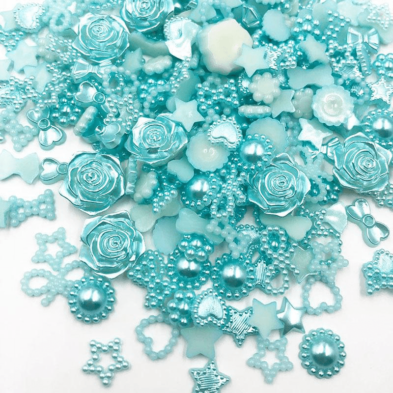 100pcs 6-20mm Beads Slime Charms Plastic Jewelry DIY Hair Accessories Y2K