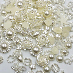 100pcs 6-20mm Beads Slime Charms Plastic Jewelry DIY Hair Accessories Y2K