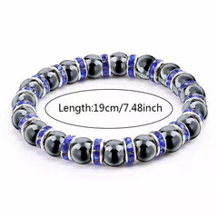 Magnetic Therapy Bracelet Hematite Stretch with Weight Loss Effect