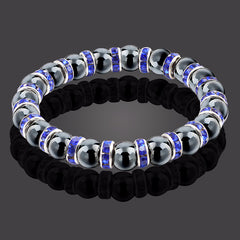 Magnetic Therapy Bracelet Hematite Stretch with Weight Loss Effect
