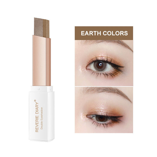 Waterproof Two Tone Eyeshadow Stick Natural Mix Glitter
