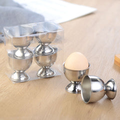 Stainless Steel Egg Cups Boiled Egg Stand Racks Holders