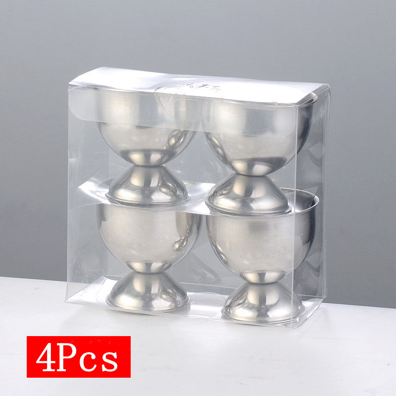 Stainless Steel Egg Cups Boiled Egg Stand Racks Holders