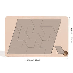 Wooden Puzzle Toy Level 10 - Challenging 3D Brain Teaser with Geometric Patterns