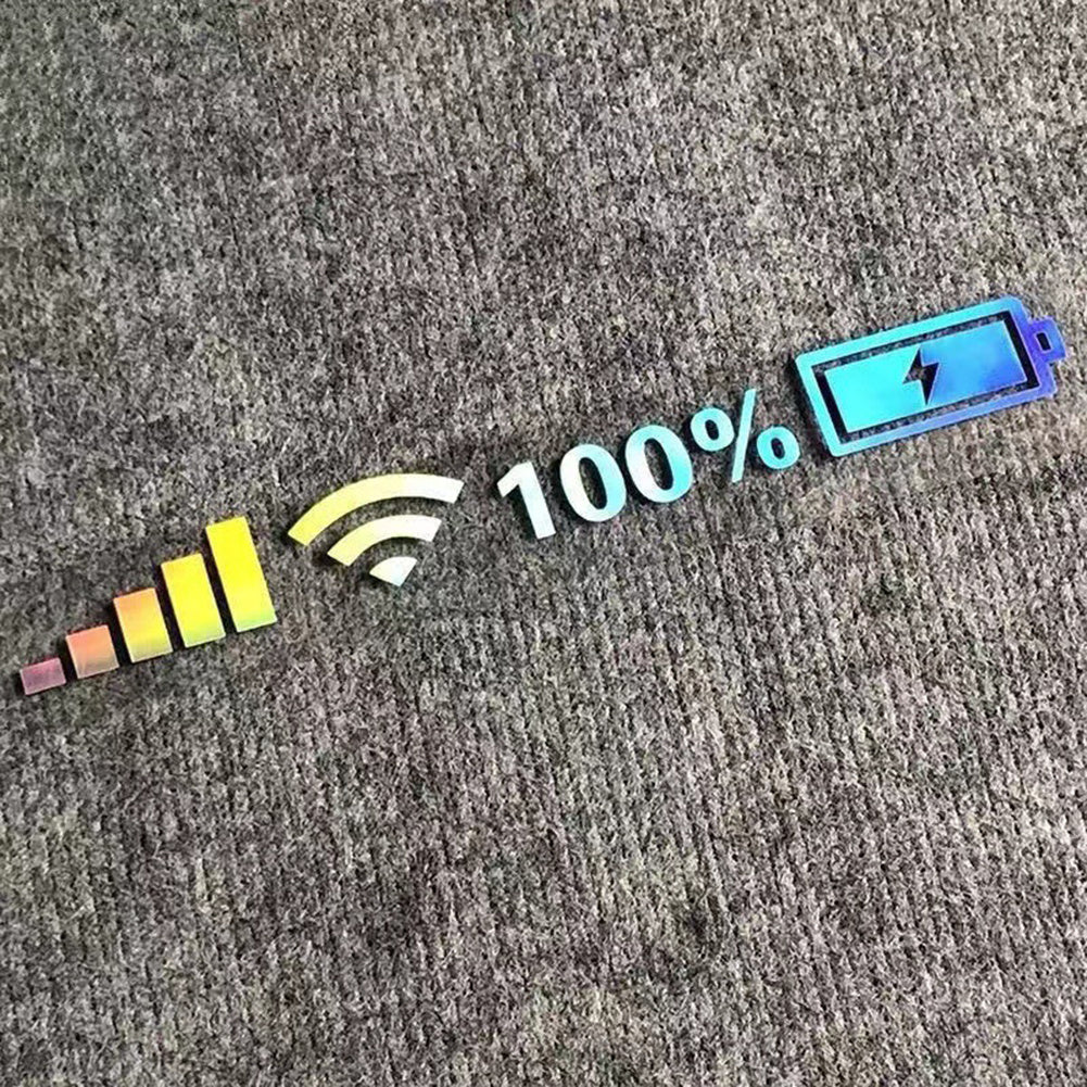 Colorful Reflective Wifi Level Stickers for Cars