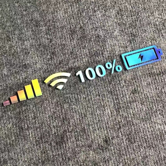 Colorful Reflective Wifi Level Stickers for Cars
