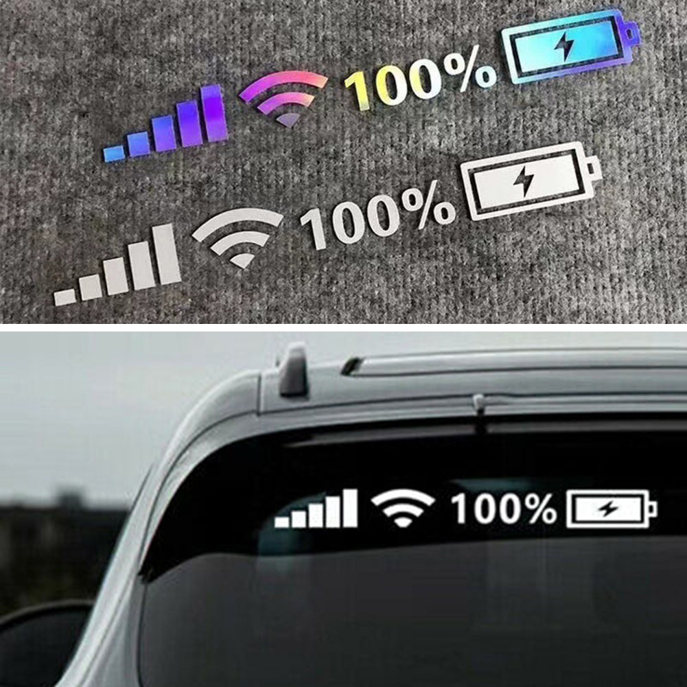 Colorful Reflective Wifi Level Stickers for Cars