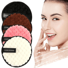 3PCS Reusable Makeup Remover Pads Soft Facial Cleaning Towels