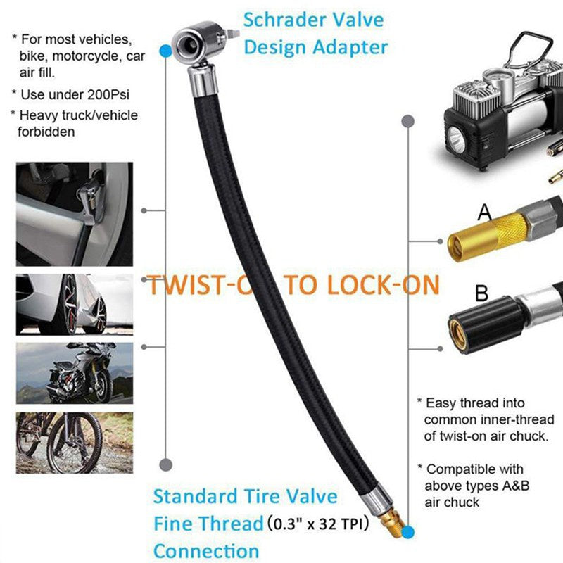 20 7 87 23 62in Tire Air Inflator Hose Inflatable Tube Hose Inflator Connection