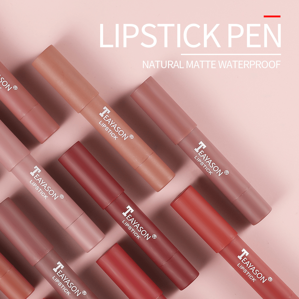 Matte Lipstick Long Lasting Velvet Smudge Proof Lip Liners Lip Primer