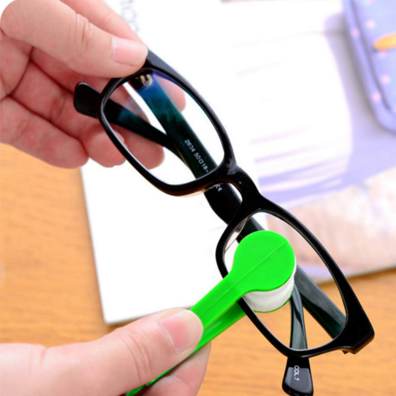 5pcs Eyeglass Cleaner Soft Brush Carrying Glasses Cleaning Brush Microfiber