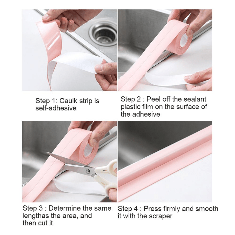 Waterproof Anti Mildew Tape for Kitchen & Bathroom Sink Gaps