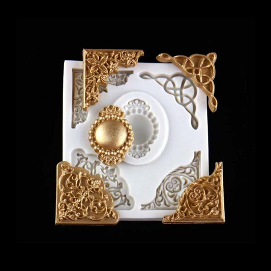 1pc Silicone Baking Mold Lace Embossing DIY Fondant Cake Mold