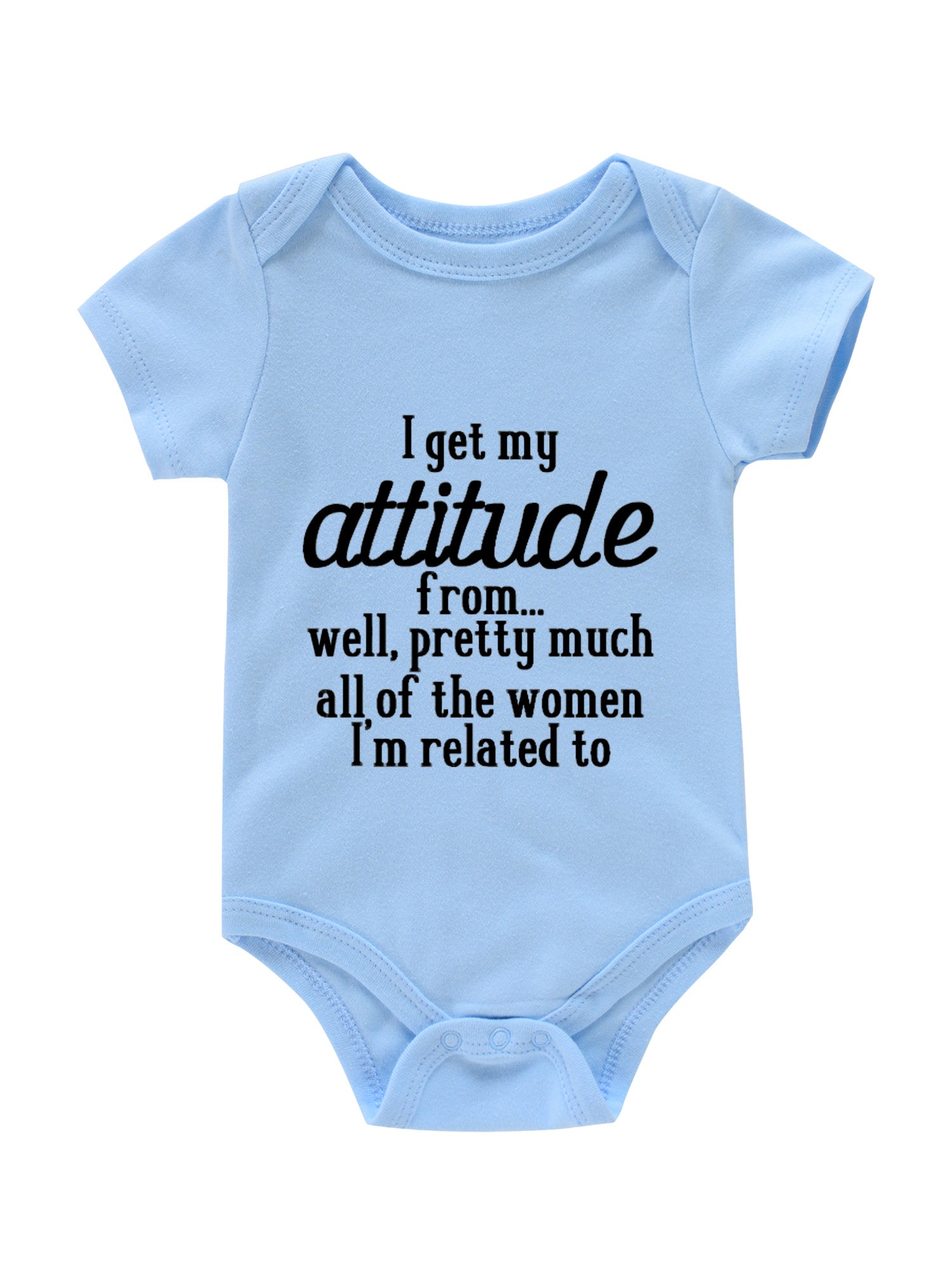 Newborn Infant Romper I GET MY ATTITUDE Bodysuit