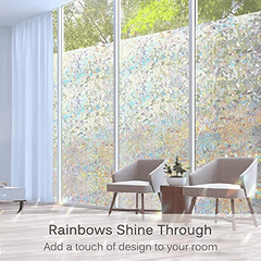 Rainbow Window Film Static Cling Heat Control Anti UV