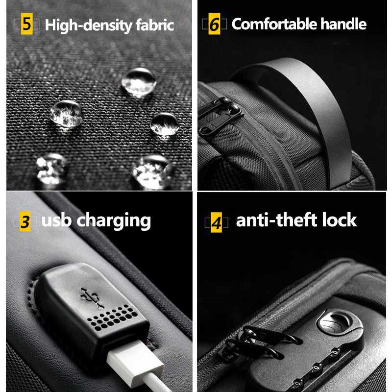 Waterproof Anti Theft Travel Messenger Chest Sling Bag