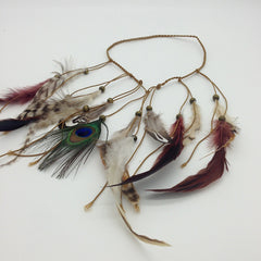 Bohemia Style Feather Headband Adjustable Decorative Headwear