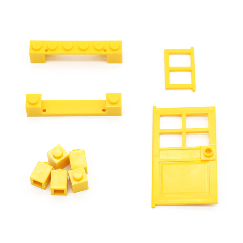 102pcs Door Window Brick DIY House Building Blocks City Architecture