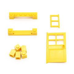 102pcs Door Window Brick DIY House Building Blocks City Architecture