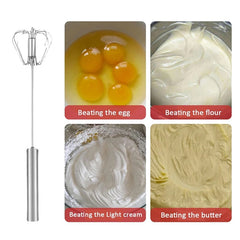Stainless Steel Semi Automatic Rotary Whisk