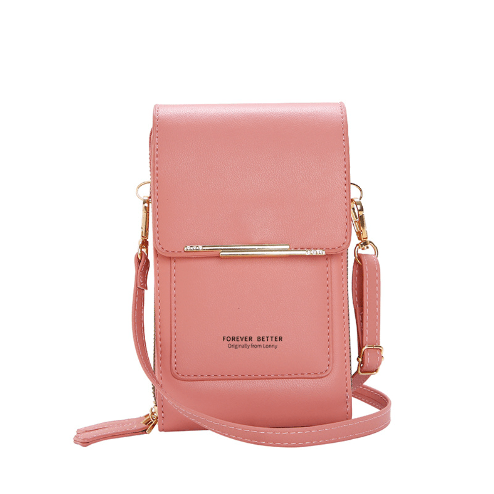 Mini Touch Screen Phone Purse Women's PU Leather Crossbody Bag