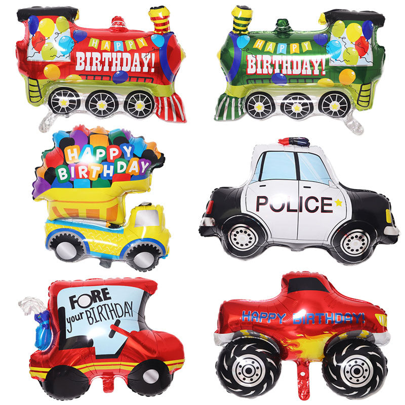 Cartoon Balloon Car for Happy Birthday Party
