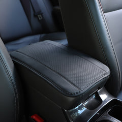 Universal Armrest Box Mat Fiber Leather Embossed Double line Anti skid