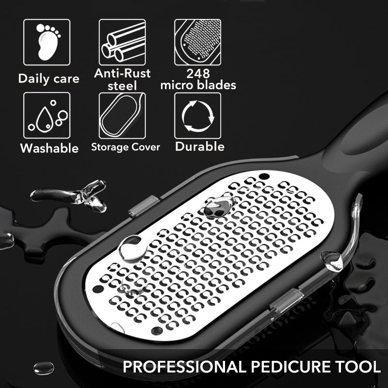 Professional Stainless Steel Callus Remover Foot File Scraper Pedicure Tool